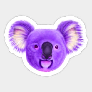 Purple Koala Sticker